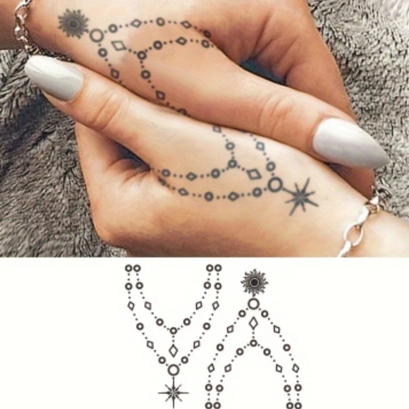 Hand Art Faux Tattoos - Picture 2 of 2